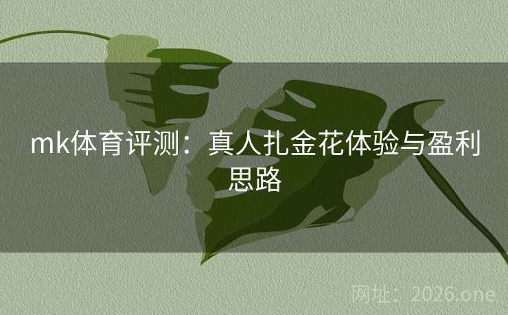 mk体育评测：真人扎金花体验与盈利思路