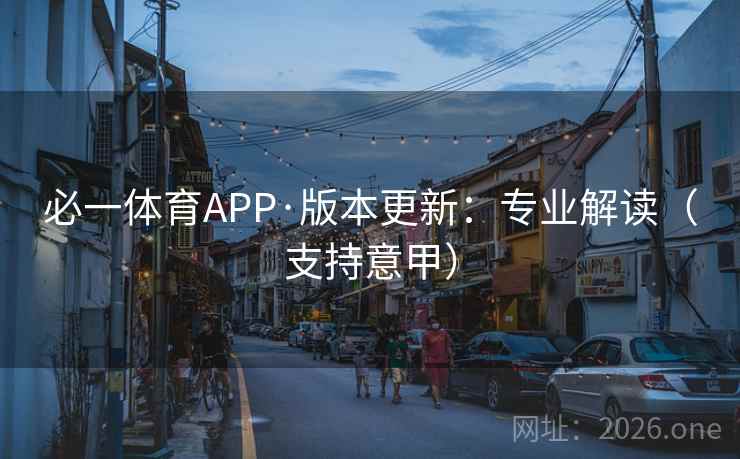必一体育APP·版本更新：专业解读（支持意甲）  第2张